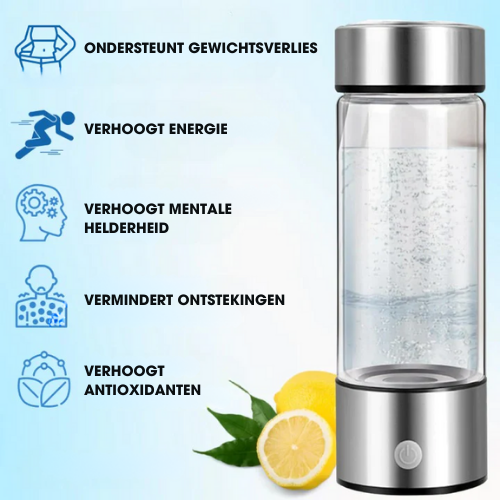 Hydrogen Waterfles | 1+1 GRATIS