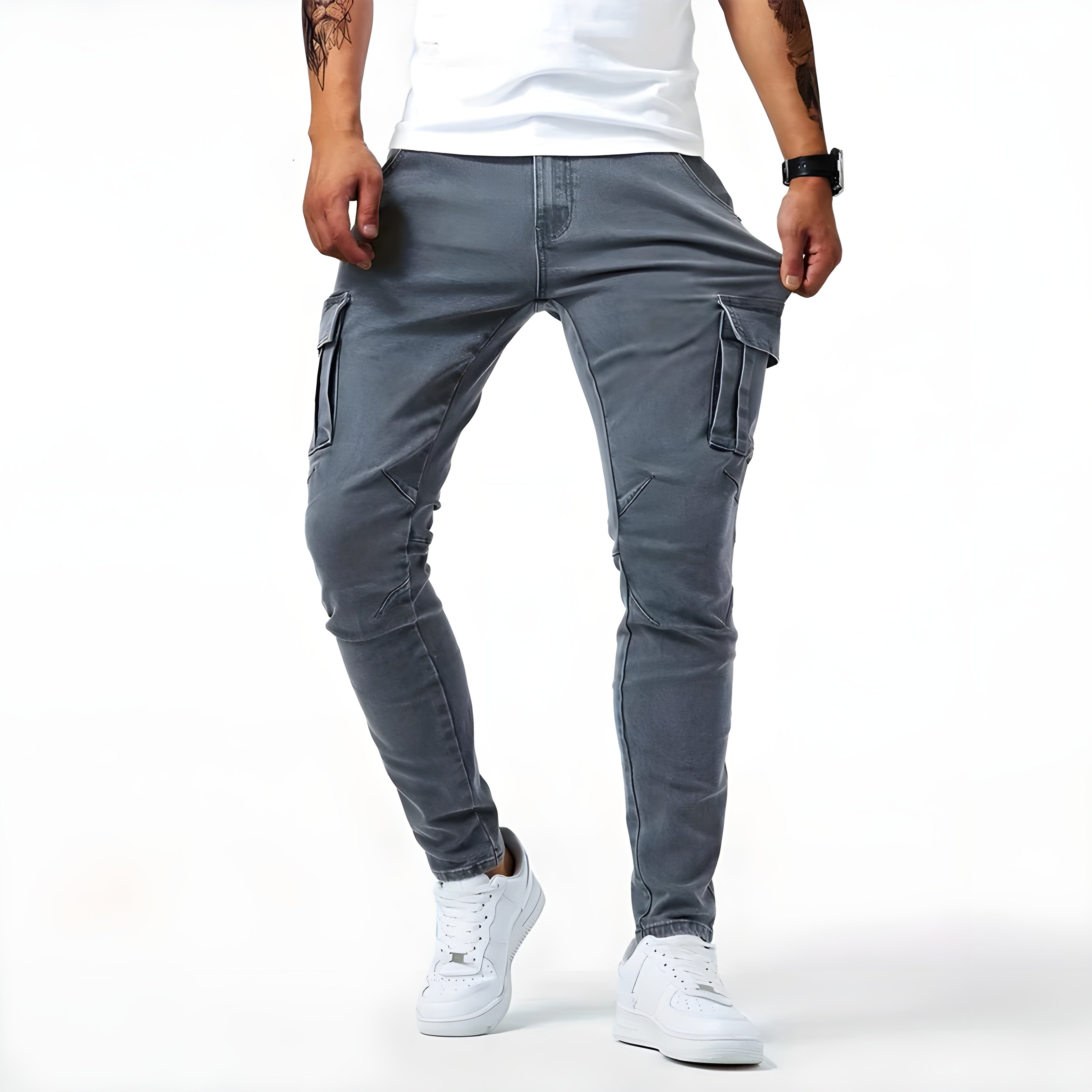 Zayn – Stretch Denim Cargobroek