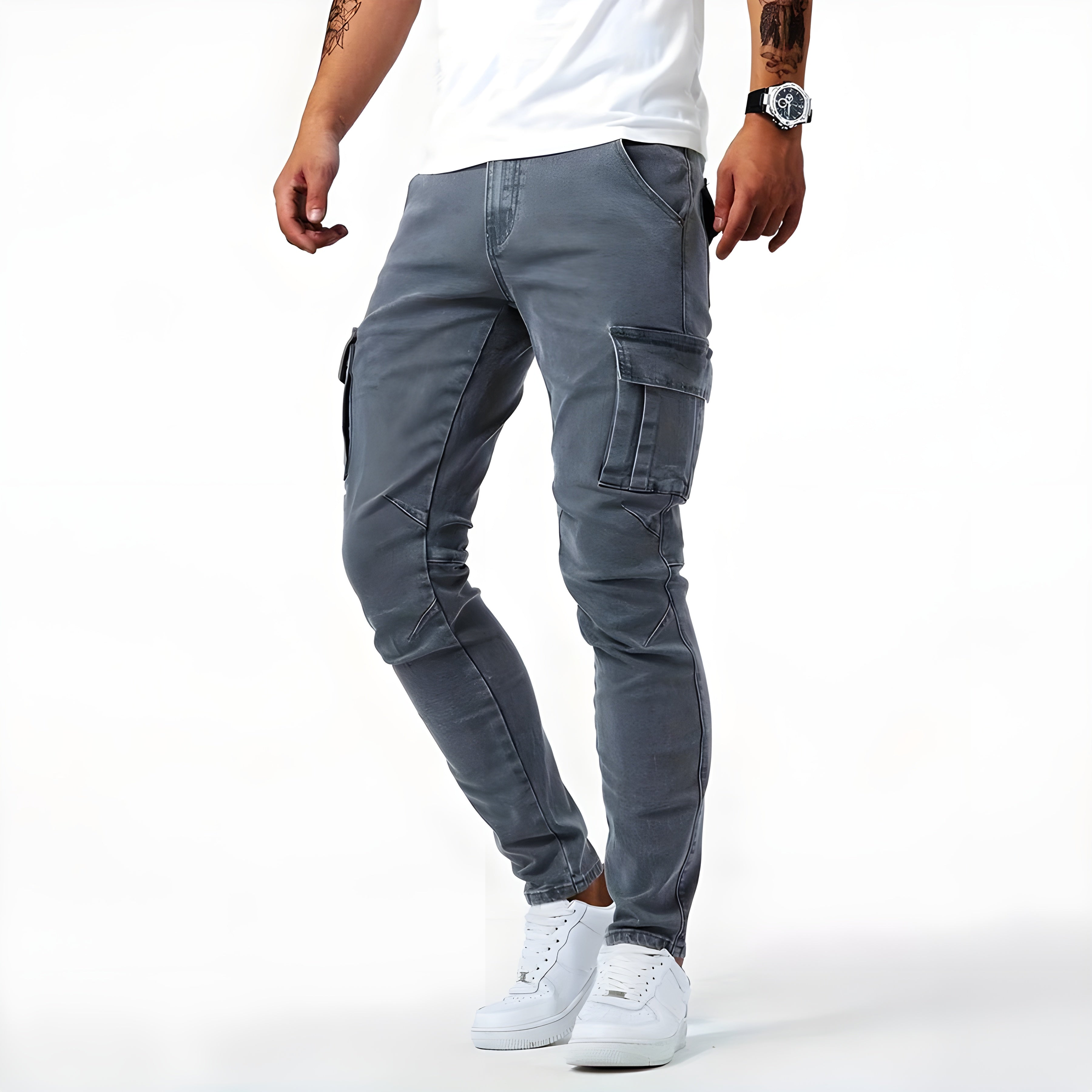 Zayn – Stretch Denim Cargobroek