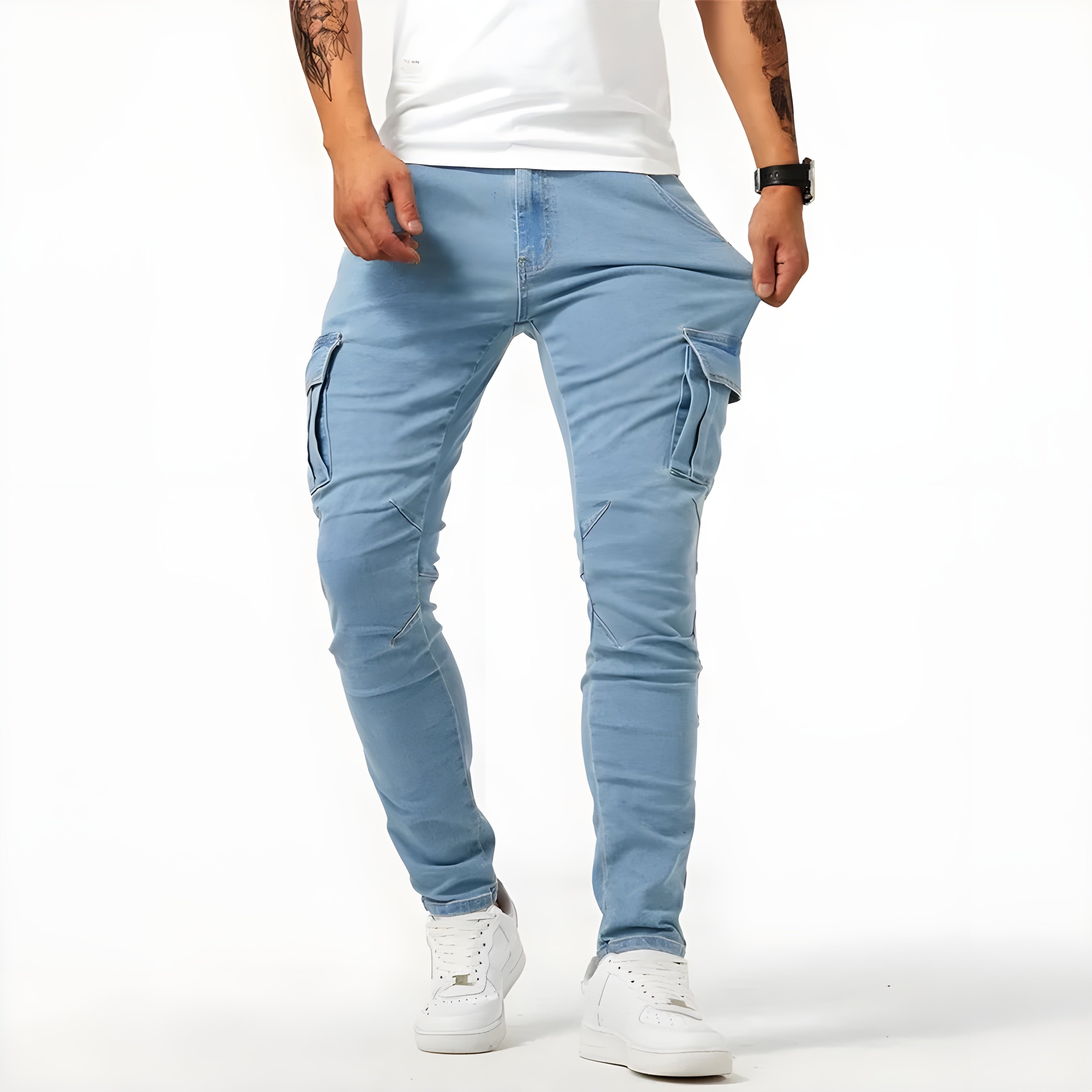 Zayn – Stretch Denim Cargobroek