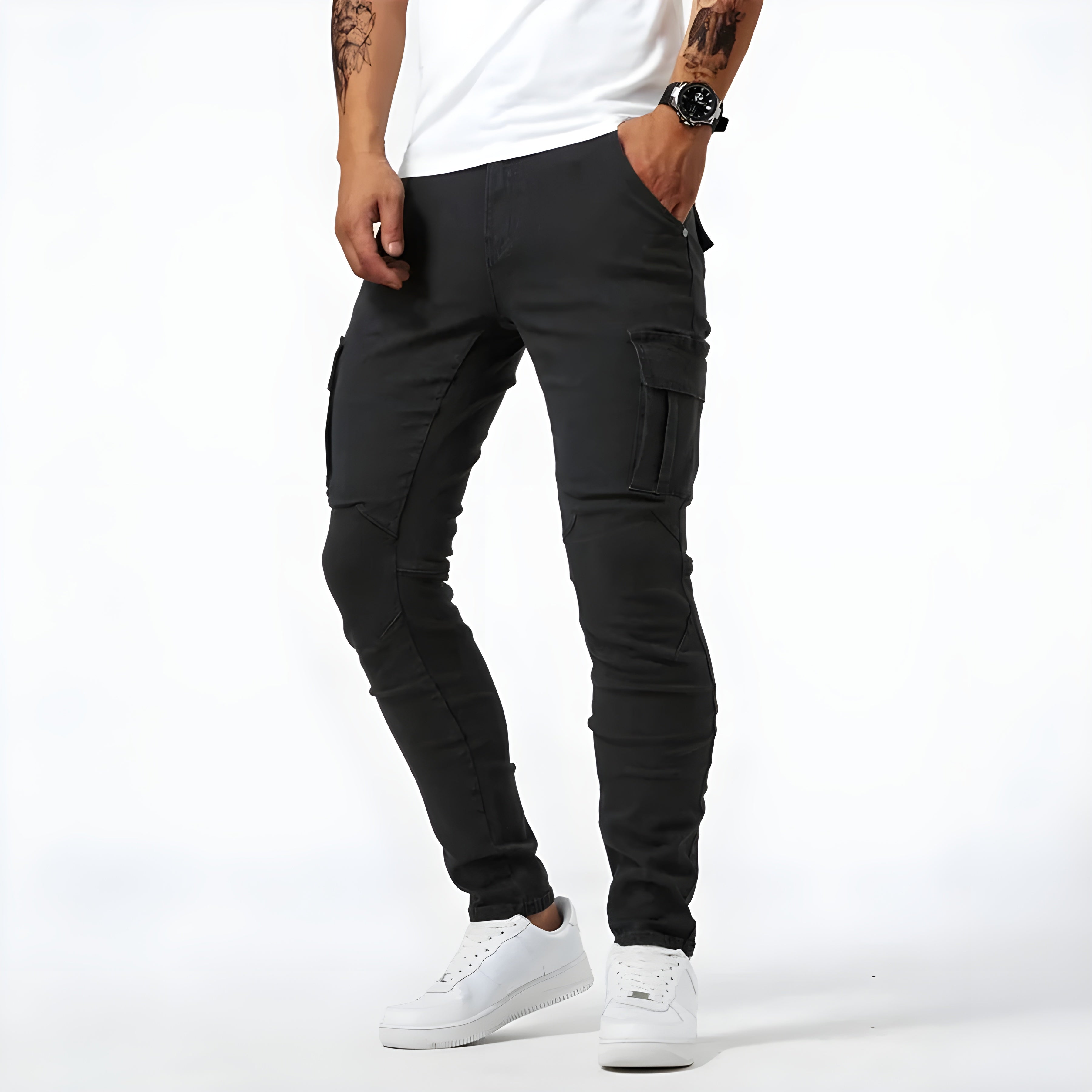 Zayn – Stretch Denim Cargobroek